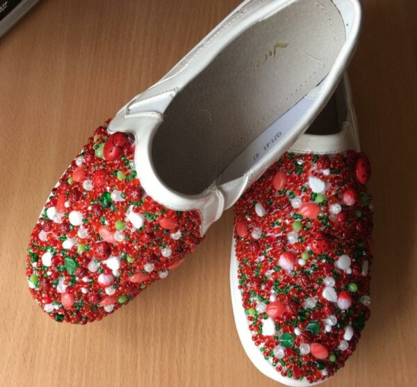 Womens beaded moccasins