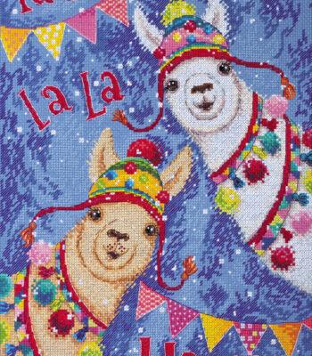 Cross-stitch kits La la llamas (Animals)