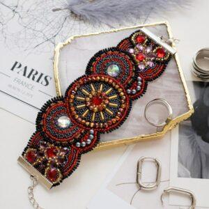 DIY Beaded Bracelet Embroidery Kit “Arabesque - 2”