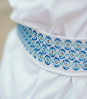 Beaded Belt Blue Fantasy